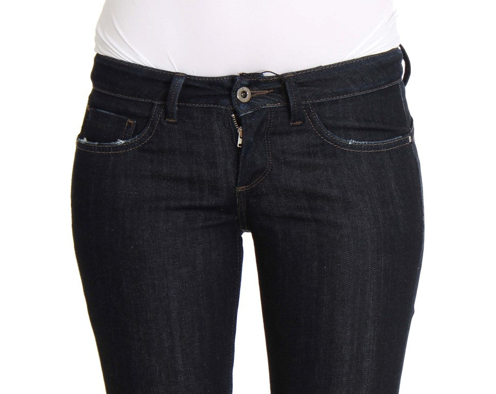 Costume National Blue Cotton Stretch Slim Fit Jeans $560.00 Costume National Luzworld