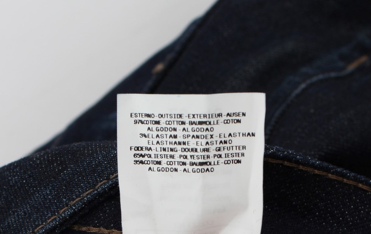 Costume National Blue Cotton Stretch Slim Fit Jeans $560.00 Costume National Luzworld