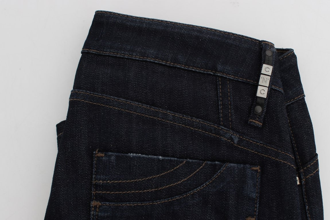Costume National Blue Cotton Stretch Slim Fit Jeans $560.00 Costume National Luzworld