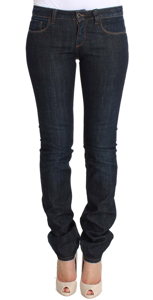Costume National Blue Cotton Stretch Slim Fit Jeans $560.00 Costume National Luzworld