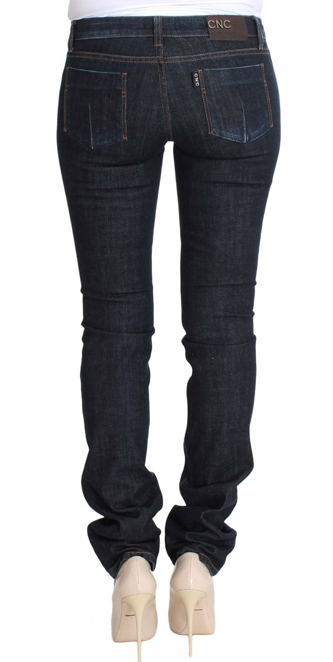 Costume National Blue Cotton Stretch Slim Fit Jeans $560.00 Costume National Luzworld