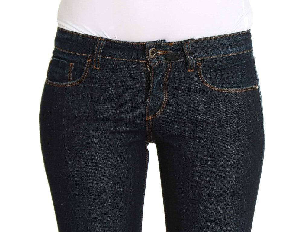 Costume National Blue Cotton Stretch Slim Fit Jeans $560.00 Costume National Luzworld