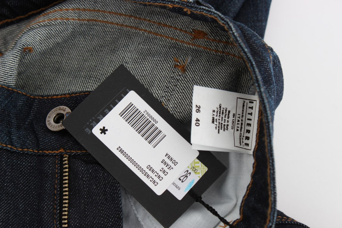 Costume National Blue Cotton Stretch Slim Fit Jeans $560.00 Costume National Luzworld