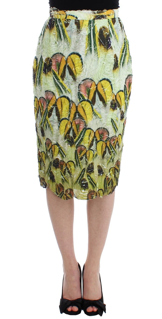 Lanre Da Silva Ajayi Multicolor Organza Pencil Skirt $1196.00 Lanre Da Silva Ajayi Luzworld