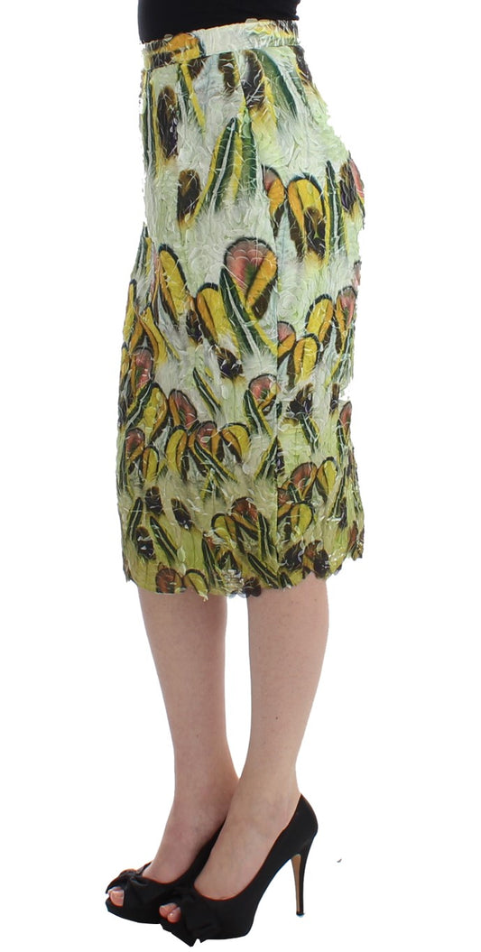 Lanre Da Silva Ajayi Multicolor Organza Pencil Skirt $1196.00 Lanre Da Silva Ajayi Luzworld