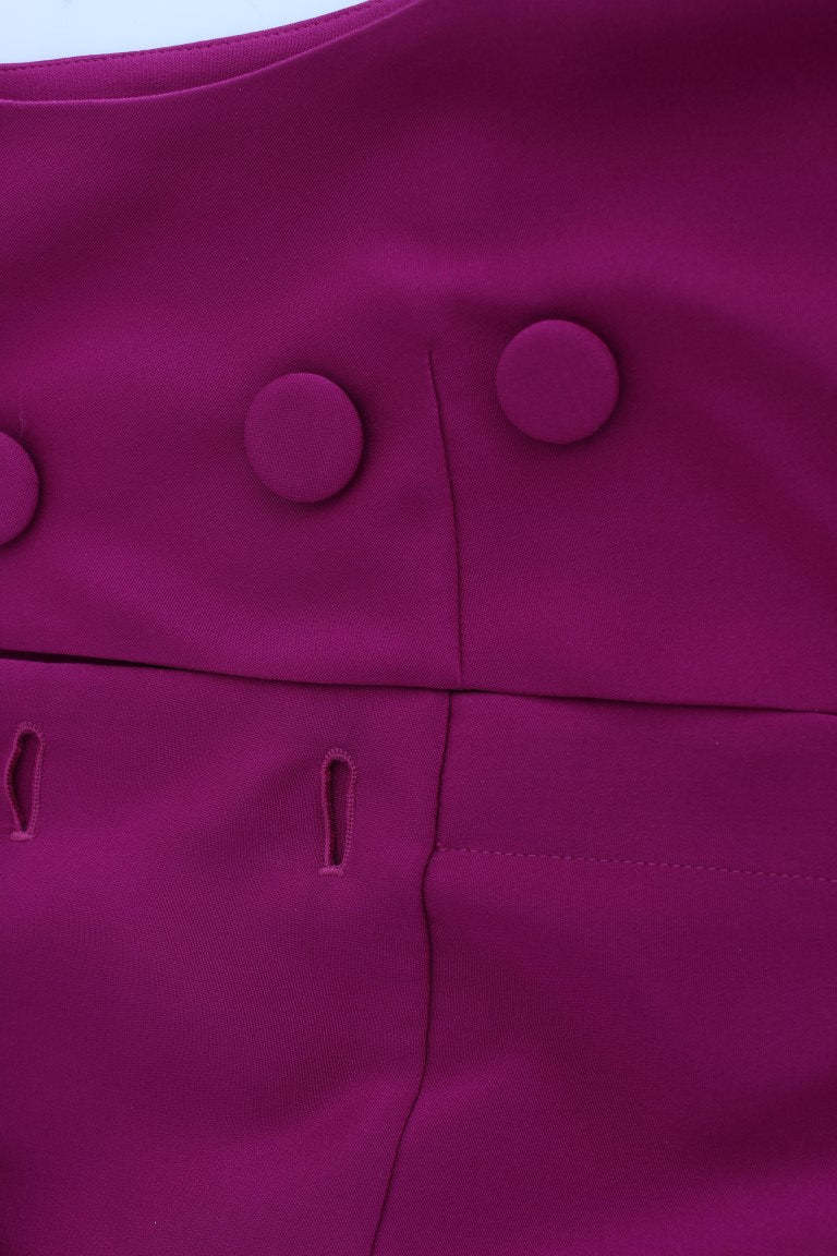 Barbara Casasola Purple Silk Sleeveless Blouse Top $956.00 Barbara Casasola Luzworld