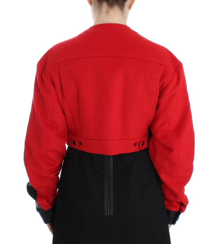 KAALE SUKTAE Black Short Croped Coat Bomber Jacket $1320.00 KAALE SUKTAE Luzworld