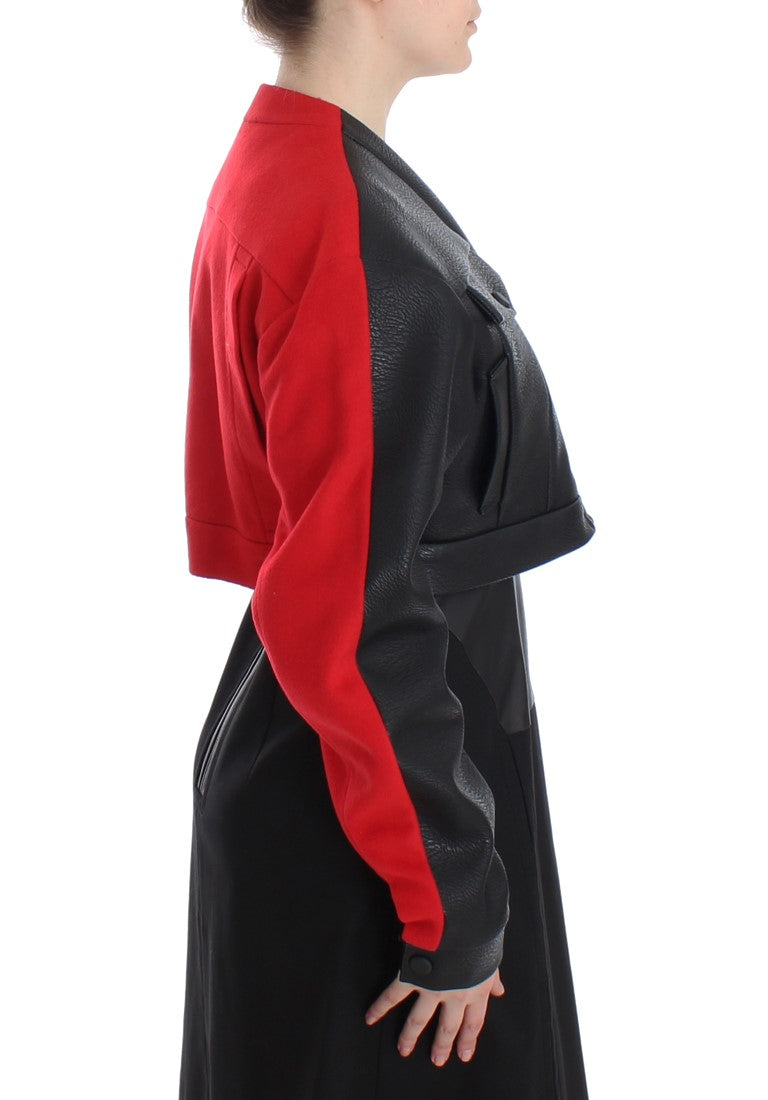 KAALE SUKTAE Black Short Croped Coat Bomber Jacket $1320.00 KAALE SUKTAE Luzworld