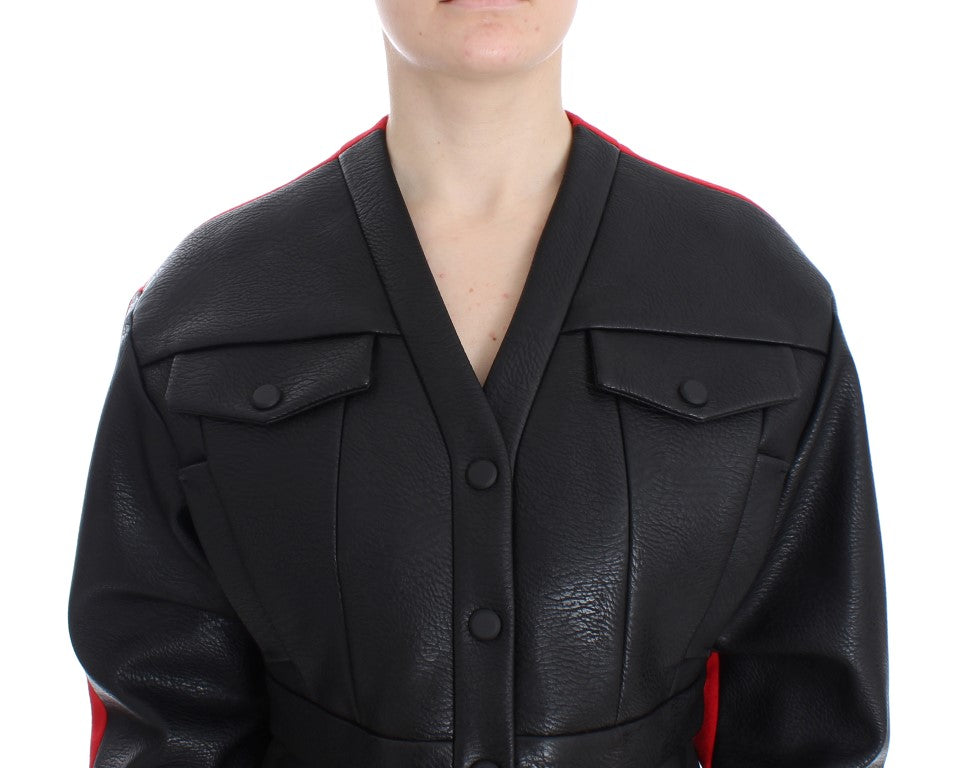 KAALE SUKTAE Black Short Croped Coat Bomber Jacket $1320.00 KAALE SUKTAE Luzworld