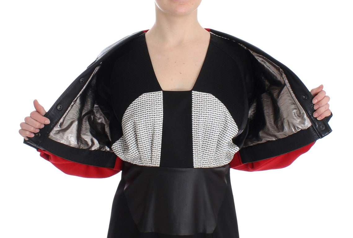 KAALE SUKTAE Black Short Croped Coat Bomber Jacket $1320.00 KAALE SUKTAE Luzworld