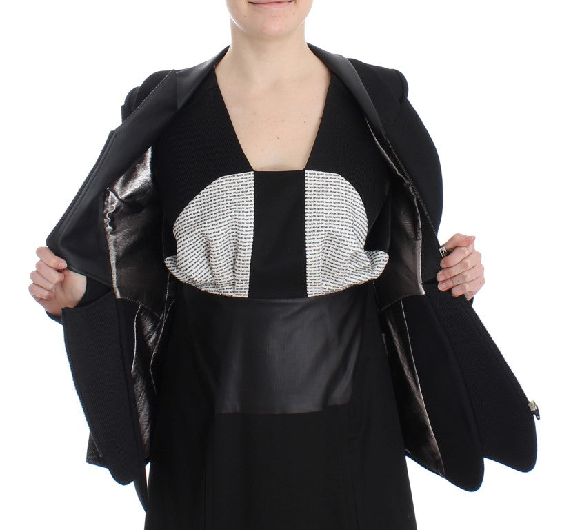 KAALE SUKTAE Black Short Blazer Coat Biker Jacket $2264.00 KAALE SUKTAE Luzworld
