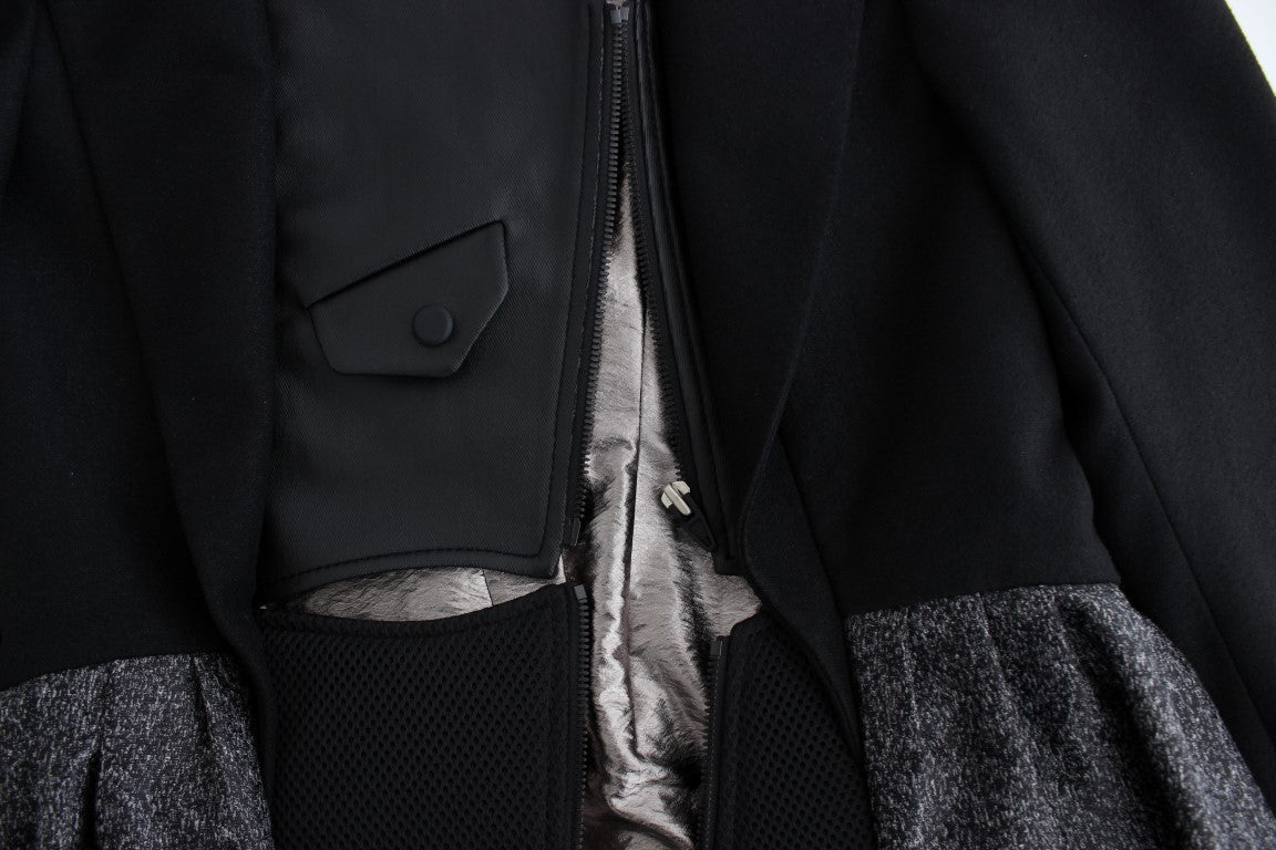 KAALE SUKTAE Black Short Blazer Coat Biker Jacket $2264.00 KAALE SUKTAE Luzworld