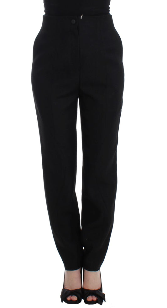 KAALE SUKTAE Black High Waist Straight Slim Dress Pants $724.00 KAALE SUKTAE Luzworld