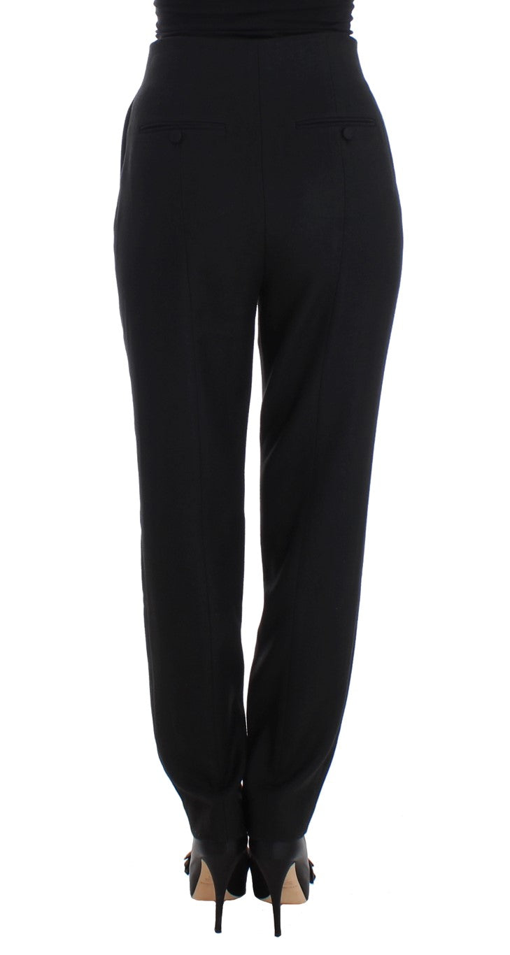 KAALE SUKTAE Black High Waist Straight Slim Dress Pants $724.00 KAALE SUKTAE Luzworld