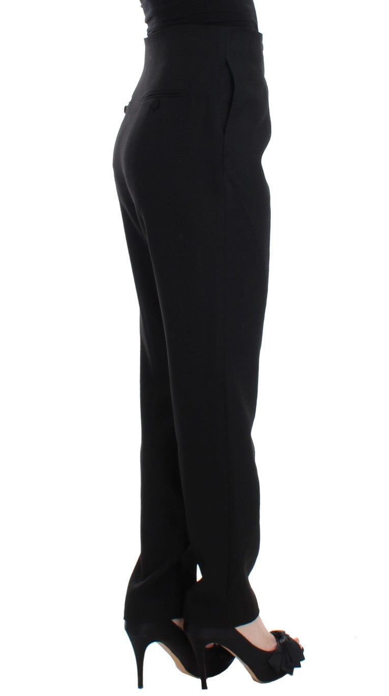 KAALE SUKTAE Black High Waist Straight Slim Dress Pants $724.00 KAALE SUKTAE Luzworld