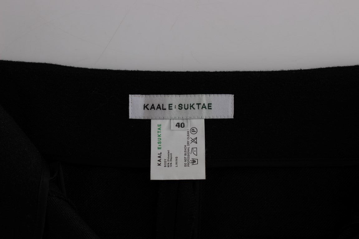 KAALE SUKTAE Black High Waist Straight Slim Dress Pants $724.00 KAALE SUKTAE Luzworld