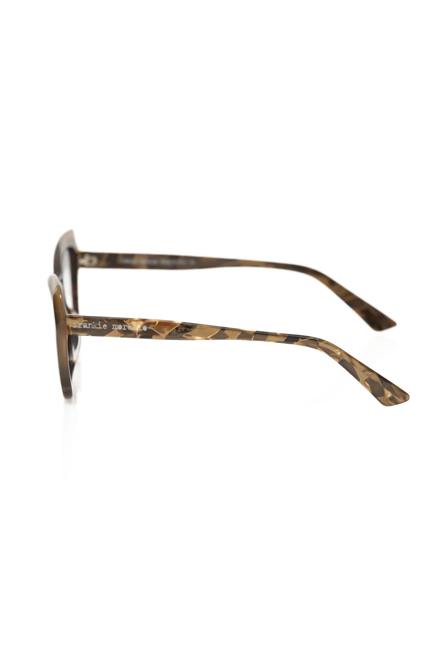 Frankie Morello Beige Acetate Women Eyeglass Frame $214.00 Frankie Morello Luzworld