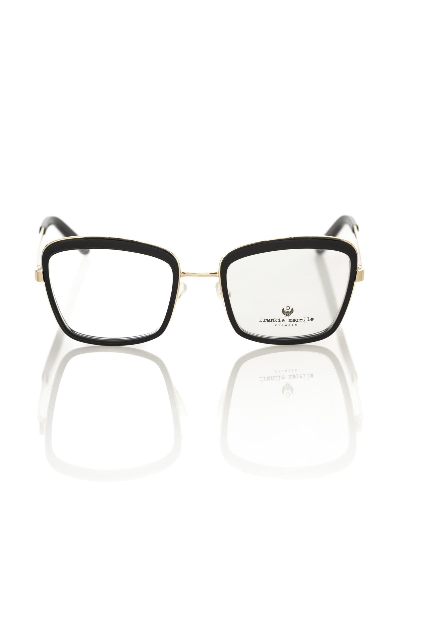 Frankie Morello Black Metallic Women's Eyeglass Frame $230.00 Frankie Morello Luzworld