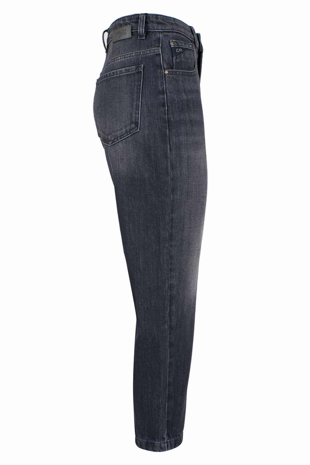 Yes Zee Black Cotton Women's High-Waisted Jeans $164.00 Yes Zee Luzworld