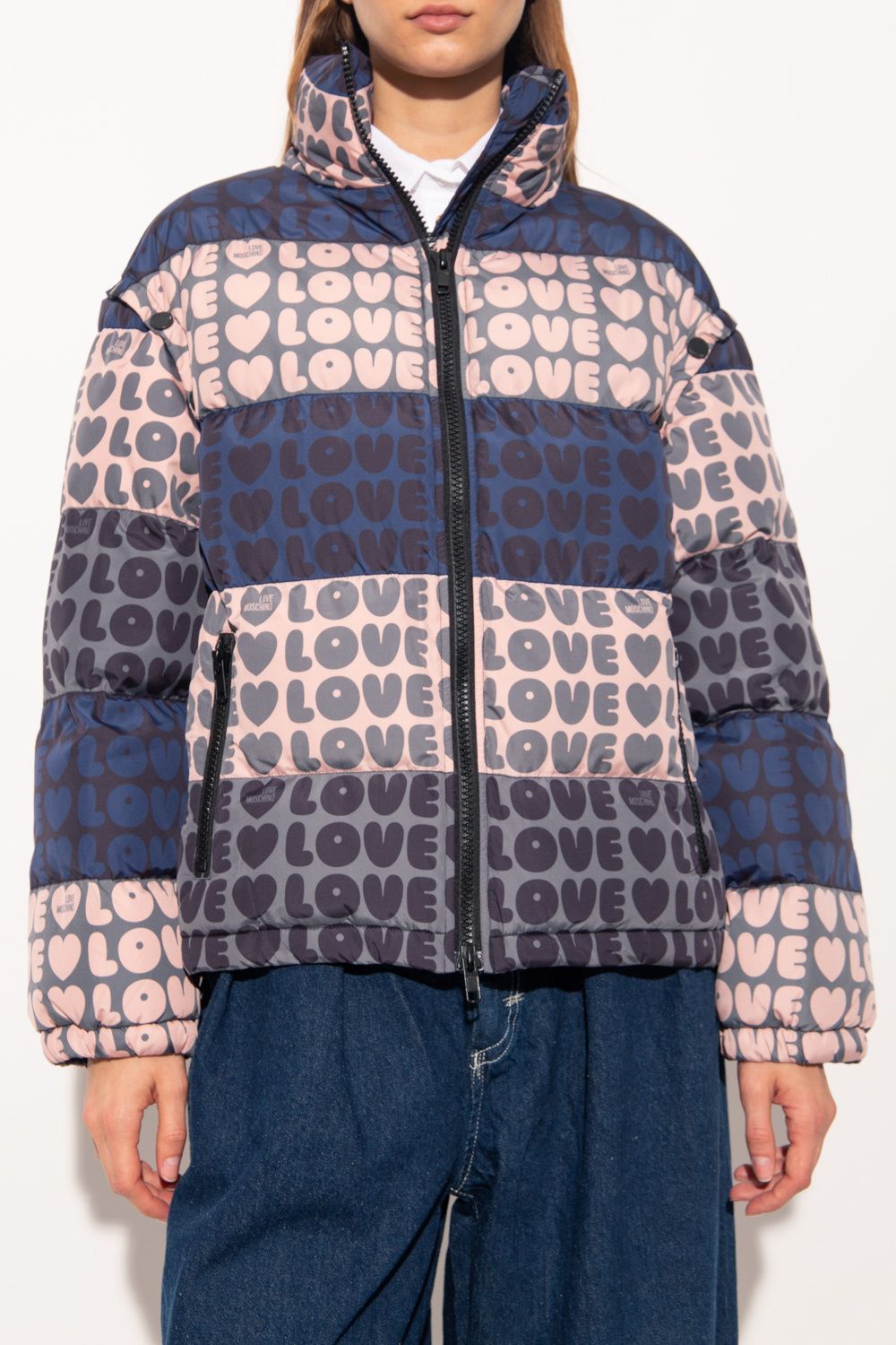 Love Moschino Multicolor Polyester Women Jacket $751.00 Love Moschino Luzworld
