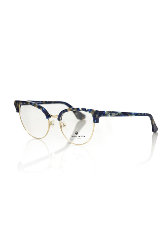 Frankie Morello Blue Metallic Women's Eyeglass Frame $194.00 Frankie Morello Luzworld