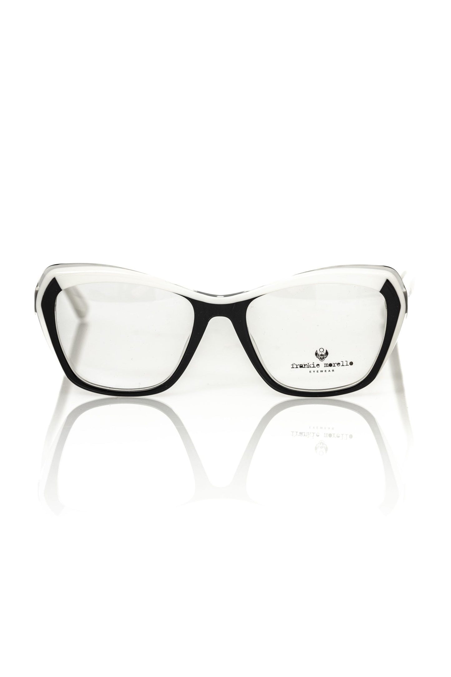 Frankie Morello Black Acetate Women's Eyeglass Frame $214.00 Frankie Morello Luzworld