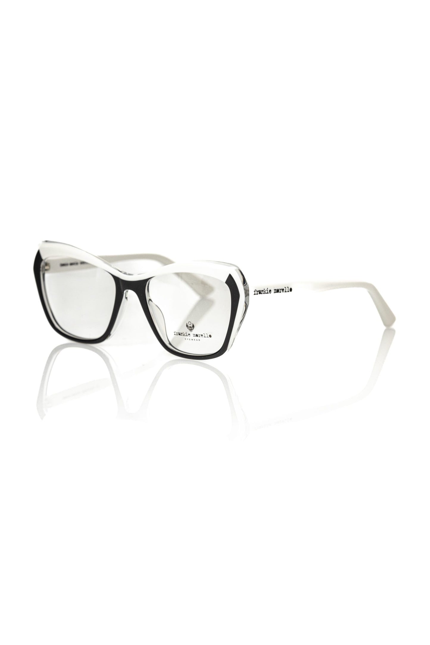 Frankie Morello Black Acetate Women's Eyeglass Frame $214.00 Frankie Morello Luzworld