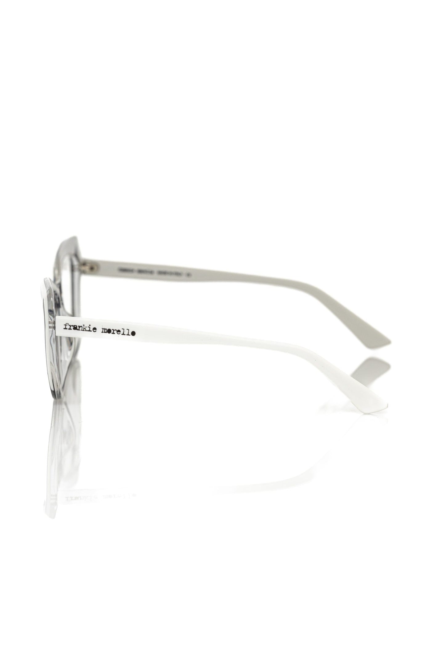 Frankie Morello Black Acetate Women's Eyeglass Frame $214.00 Frankie Morello Luzworld