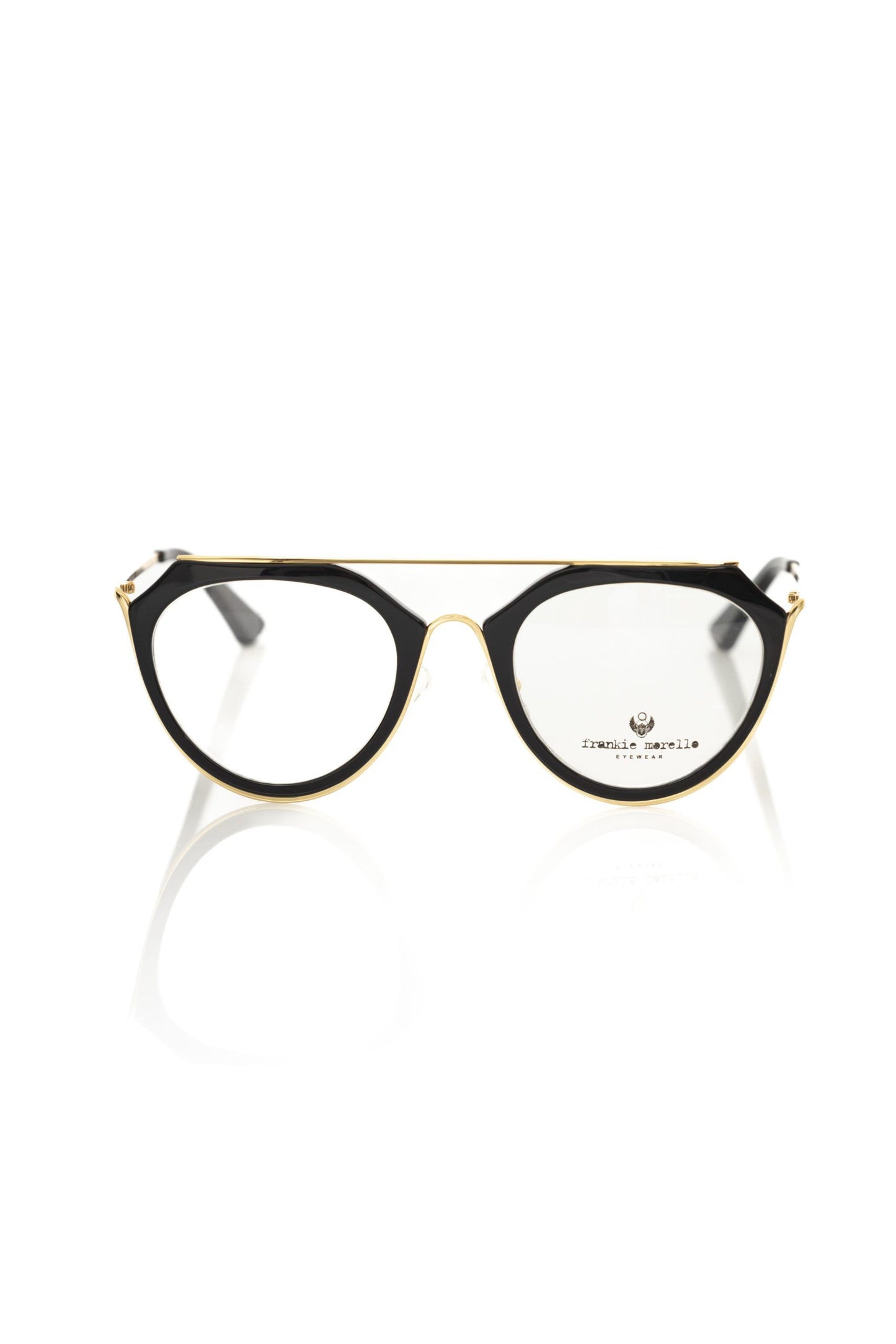 Frankie Morello Black Acetate Women Frame $201.00 Frankie Morello Luzworld