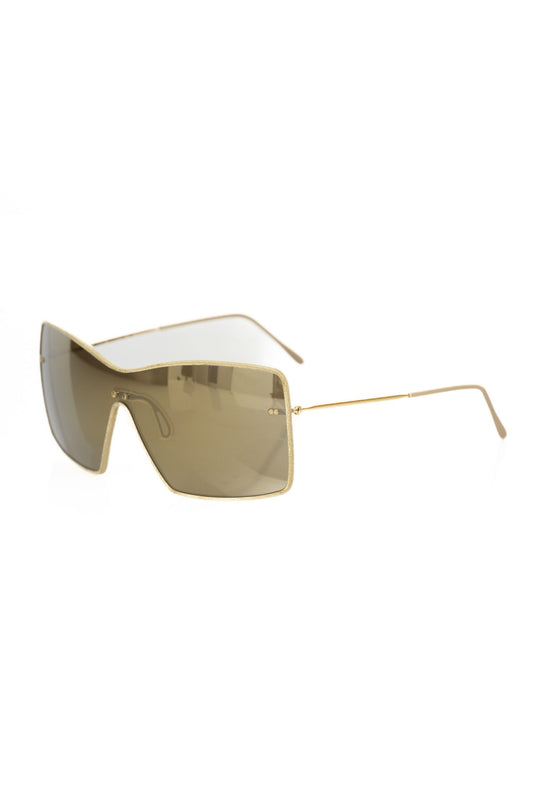 Frankie Morello Gold Metallic Fiber Women's Sunglass $483.00 Frankie Morello Luzworld