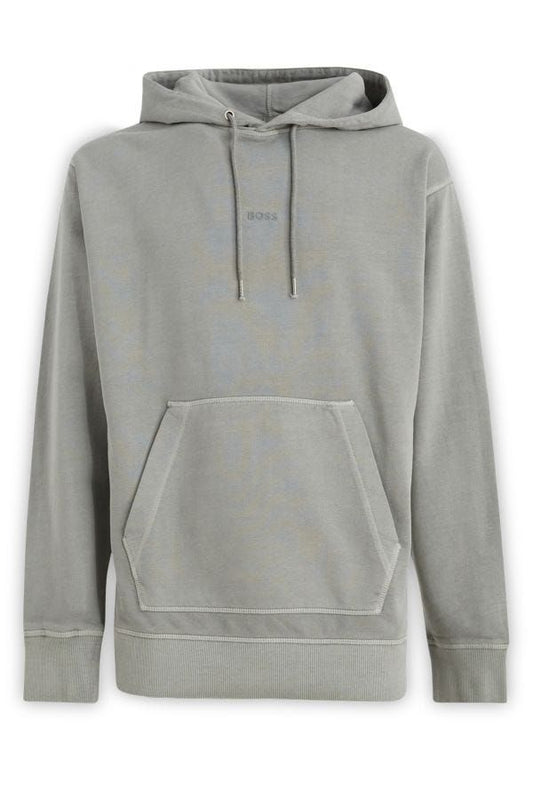 Hugo Boss Elegant Grey Cotton Hooded Sweatshirt $268.00 Hugo Boss Luzworld