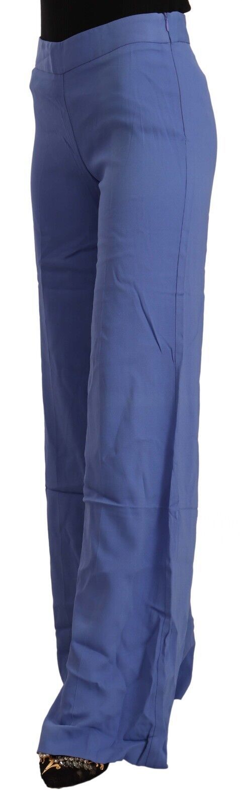 P.A.R.O.S.H. Blue High Waist Viscose Straight Wide Leg Pants $737.00 P.A.R.O.S.H. Luzworld