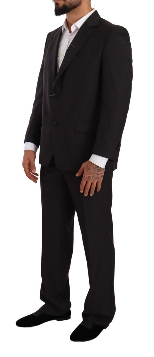 Domenico Tagliente Gray Polyester Single Breasted Formal Suit $611.00 Domenico Tagliente Luzworld
