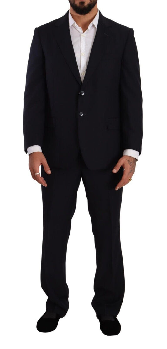 Domenico Tagliente Blue Polyester Single Breasted Formal Suit $611.00 Domenico Tagliente Luzworld