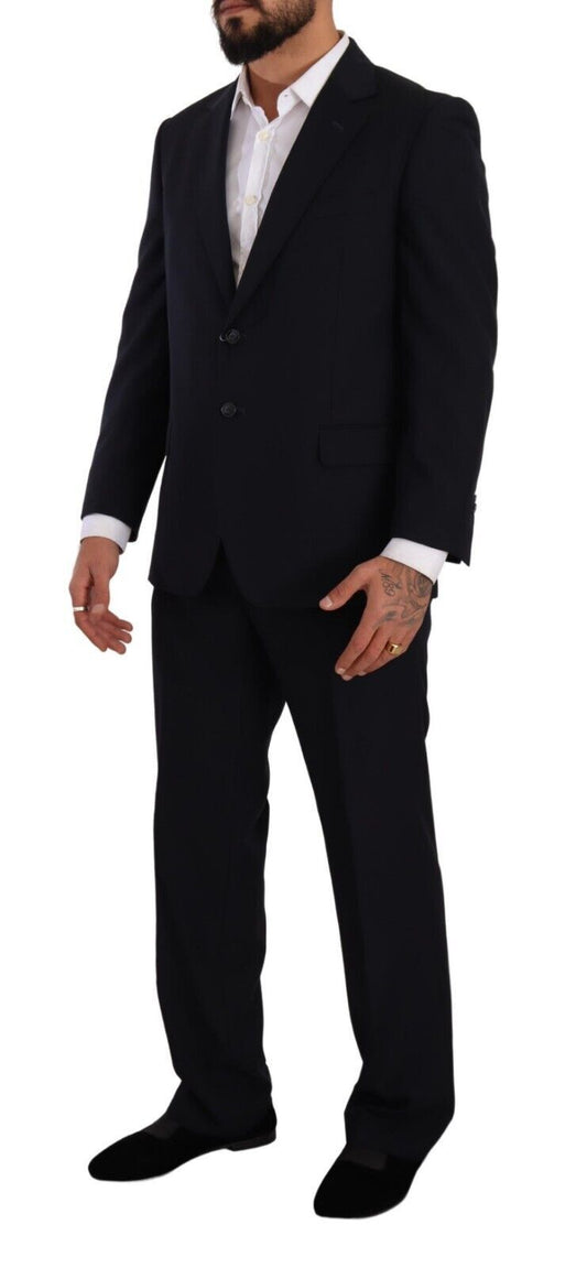 Domenico Tagliente Blue Polyester Single Breasted Formal Suit $611.00 Domenico Tagliente Luzworld
