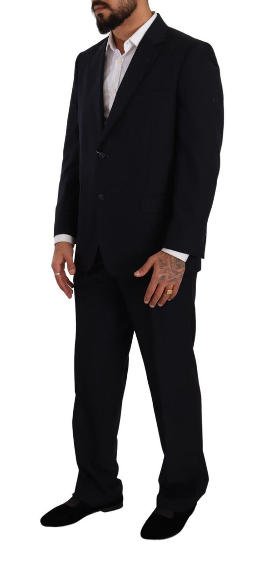 Domenico Tagliente Blue Polyester Single Breasted Formal Suit $611.00 Domenico Tagliente Luzworld
