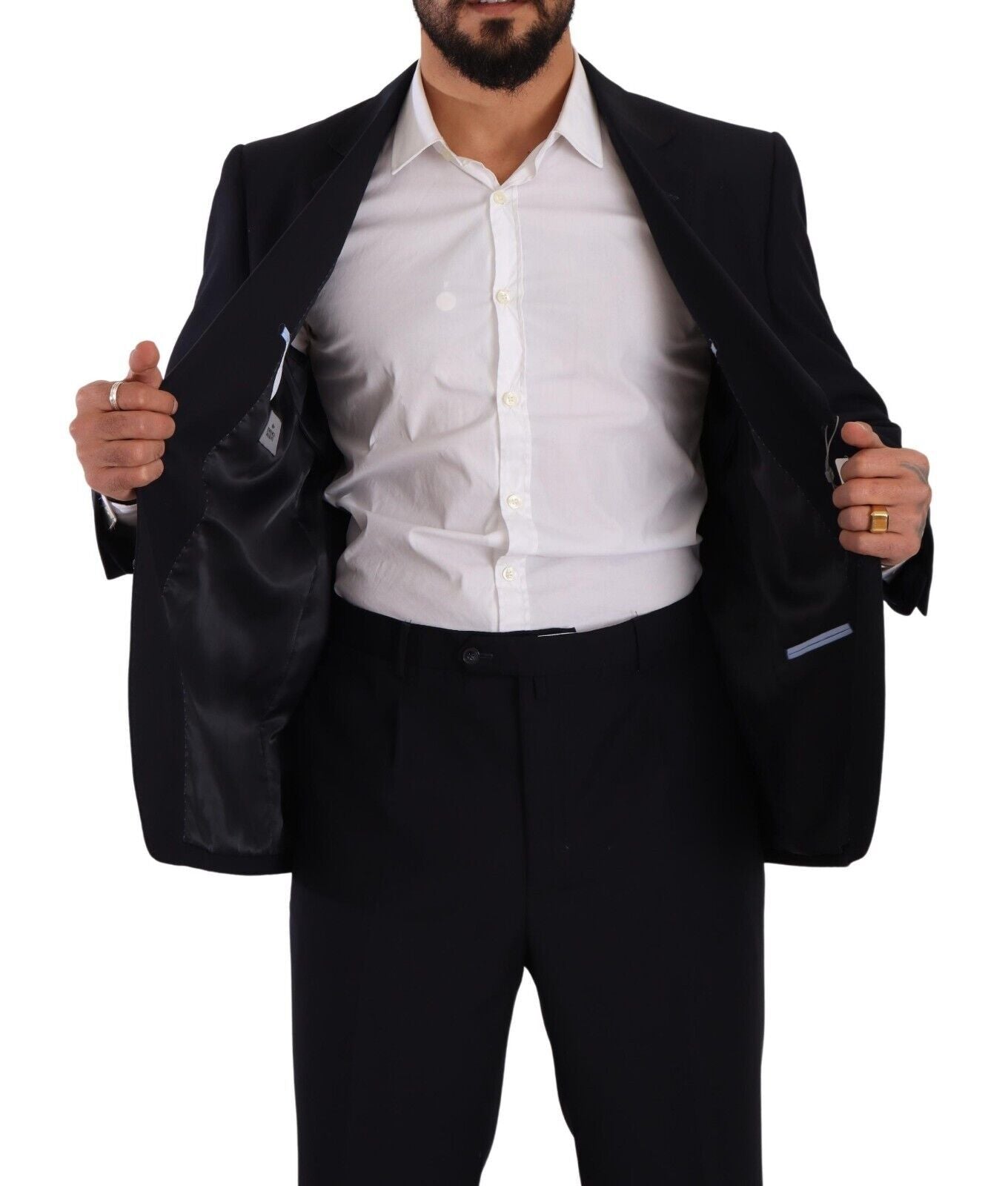 Domenico Tagliente Blue Polyester Single Breasted Formal Suit $611.00 Domenico Tagliente Luzworld