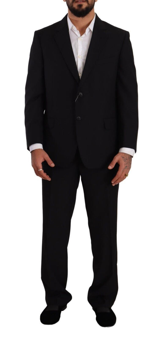 Domenico Tagliente Black Polyester Single Breasted Formal Suit $611.00 Domenico Tagliente Luzworld