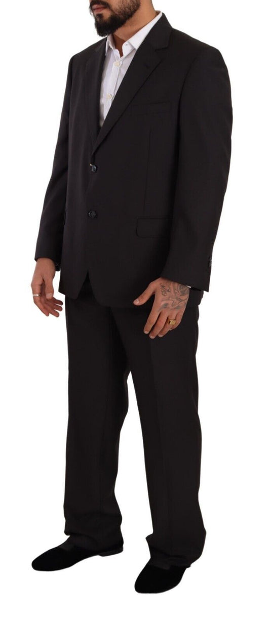 Domenico Tagliente Gray Polyester Single Breasted Formal Suit $611.00 Domenico Tagliente Luzworld