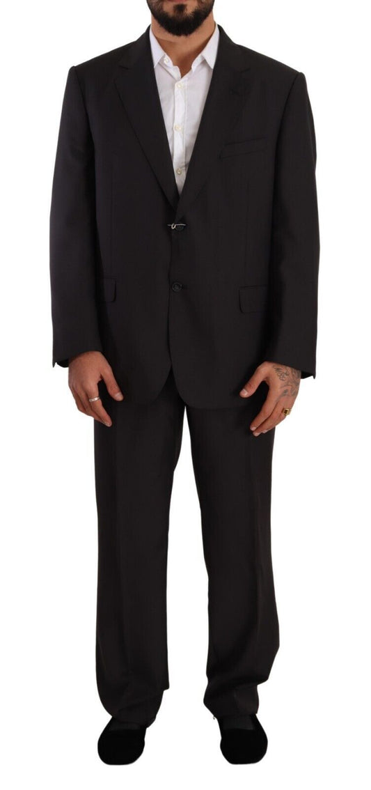 Domenico Tagliente Gray Polyester Single Breasted Formal Suit $611.00 Domenico Tagliente Luzworld