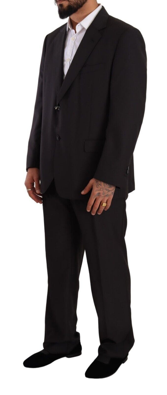 Domenico Tagliente Gray Polyester Single Breasted Formal Suit $611.00 Domenico Tagliente Luzworld