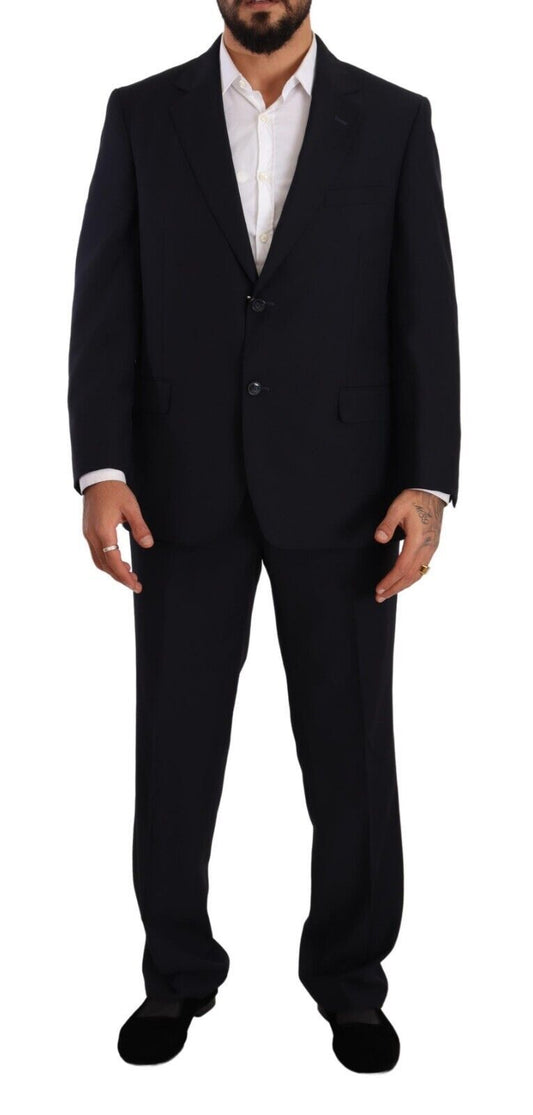 Domenico Tagliente Blue Polyester Single Breasted Formal Suit $611.00 Domenico Tagliente Luzworld