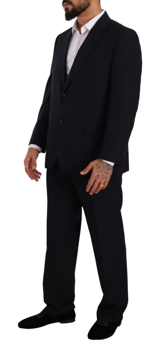 Domenico Tagliente Blue Polyester Single Breasted Formal Suit $611.00 Domenico Tagliente Luzworld