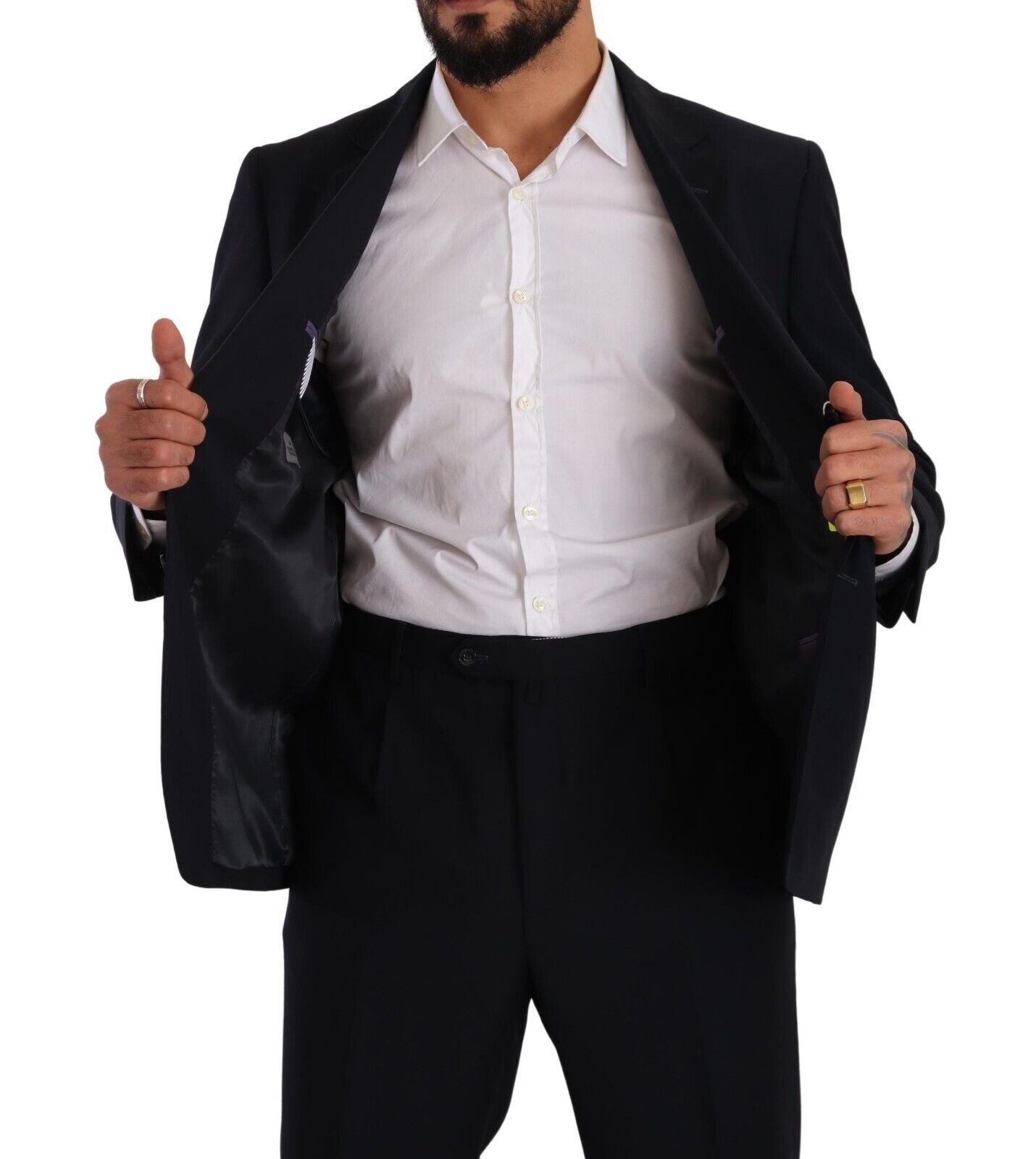 Domenico Tagliente Blue Polyester Single Breasted Formal Suit $611.00 Domenico Tagliente Luzworld