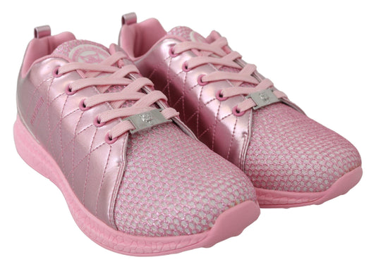 Plein Sport Chic Pink Blush Runner Gisella Sneakers $695.00 Plein Sport Luzworld