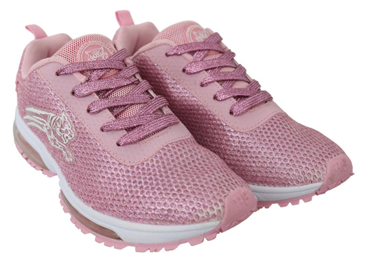 Plein Sport Chic Powder Pink High-Craft Sneakers $665.00 Plein Sport Luzworld