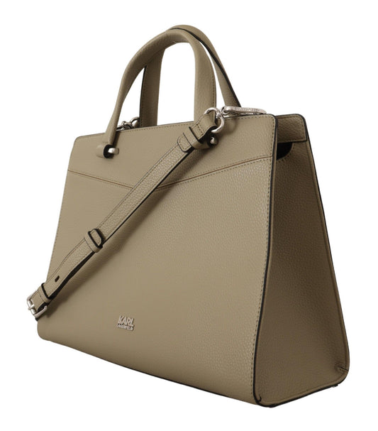 Karl Lagerfeld Enchanting Sage Green Leather Tote $696.00 Karl Lagerfeld Luzworld