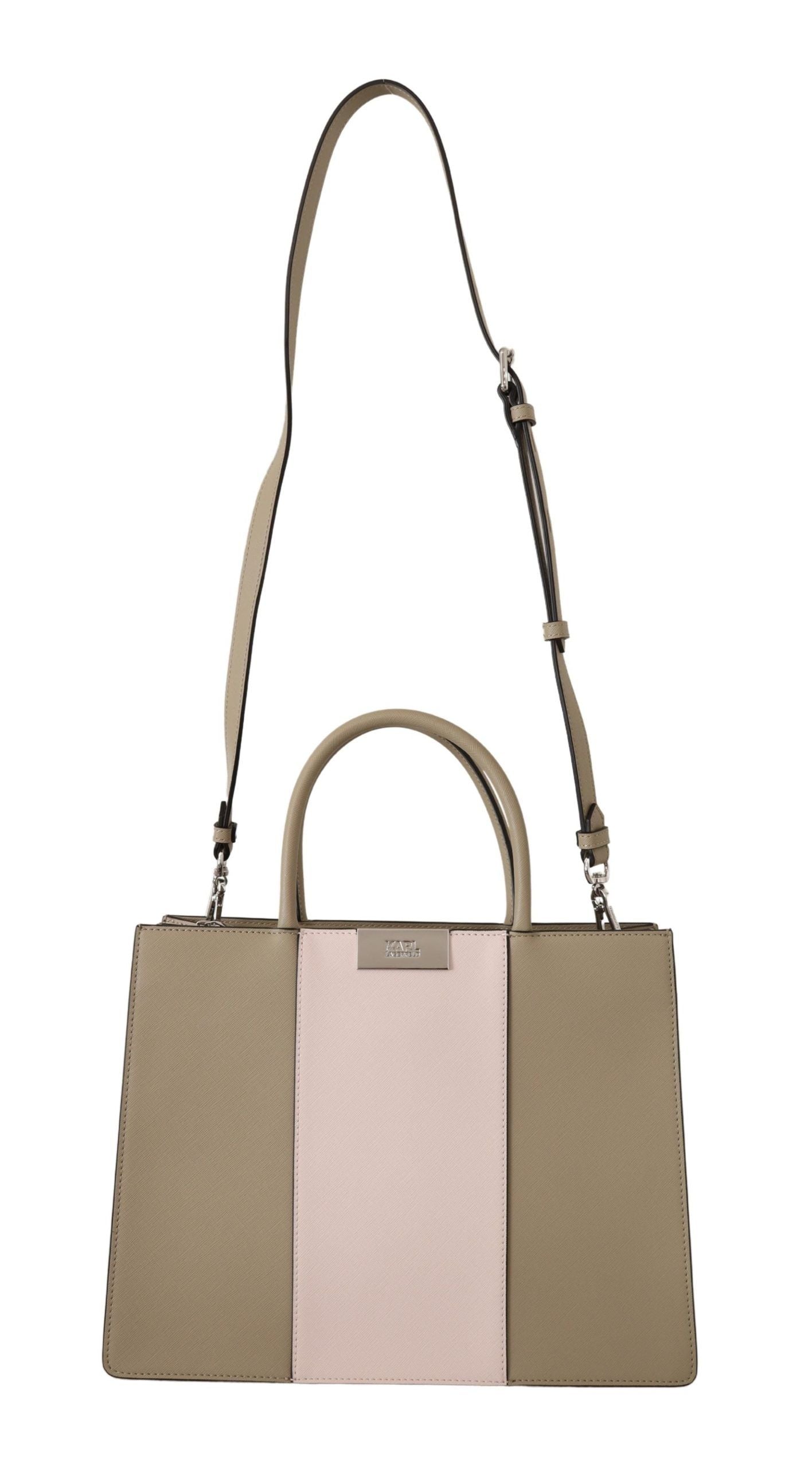 Karl Lagerfeld Elegant Sage Green Tote Shoulder Bag $696.00 Karl Lagerfeld Luzworld