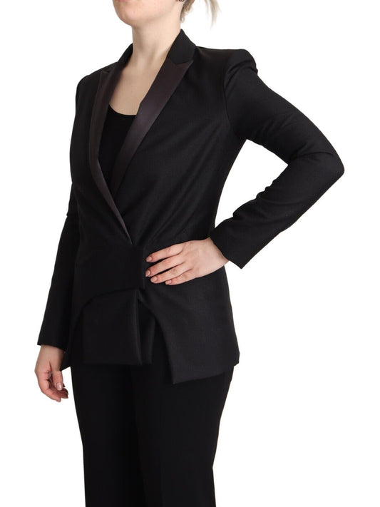 Costume National Black Long Sleeves Double Breasted Jacket $1742.00 Costume National Luzworld