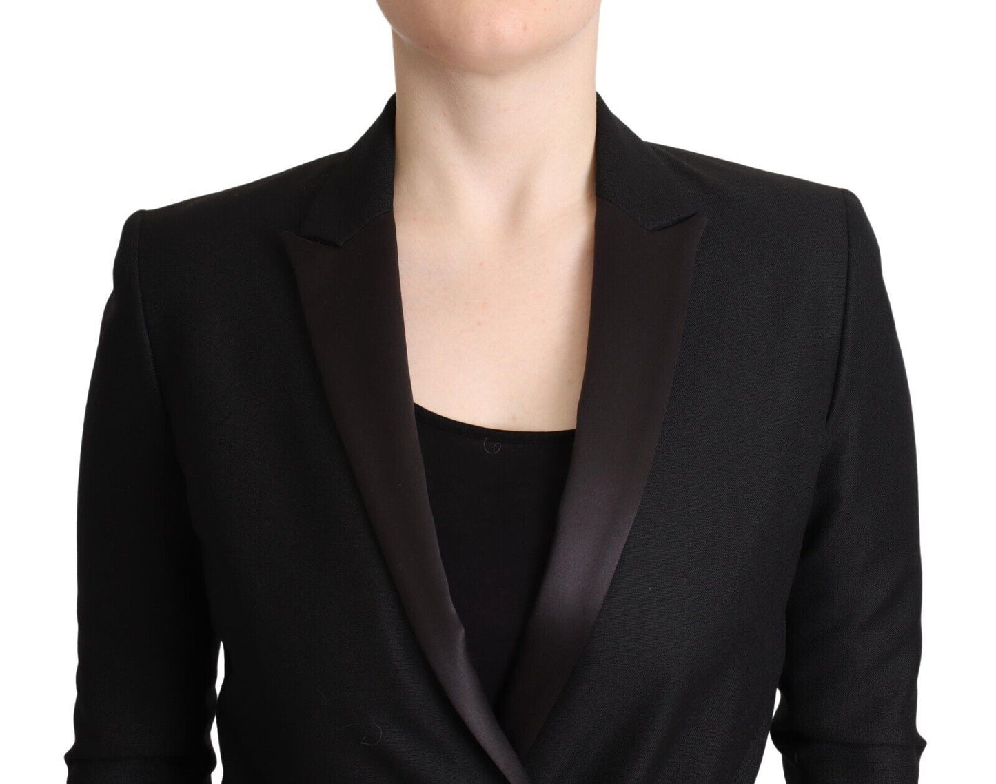 Costume National Black Long Sleeves Double Breasted Jacket $1742.00 Costume National Luzworld